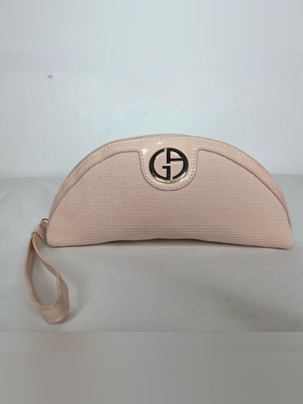 NWT Giorgio Armani Pale Pink Crescent Wristlet